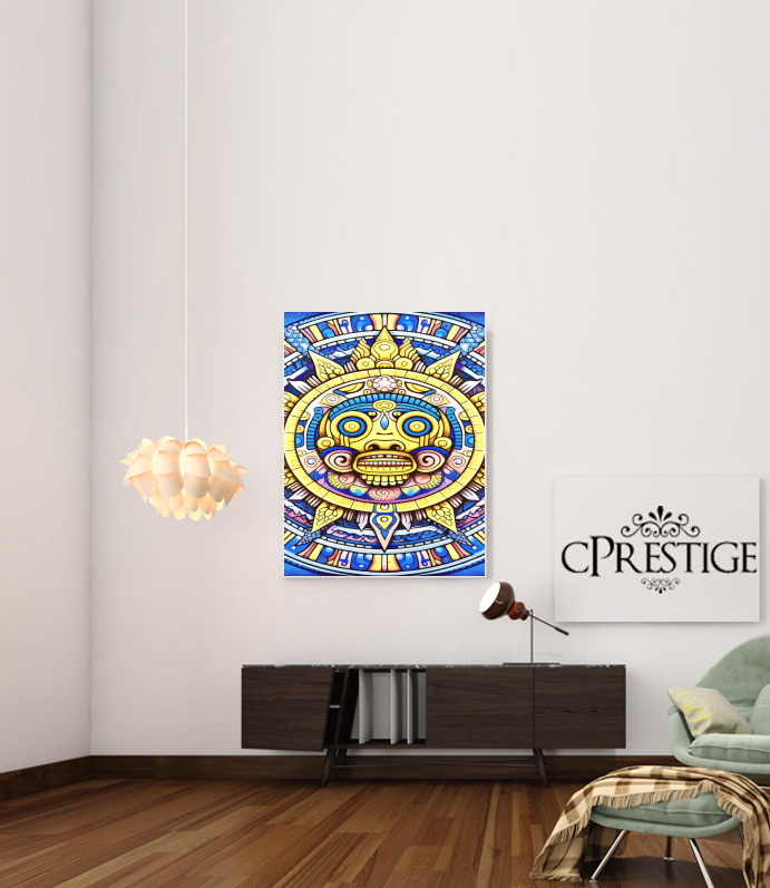  Aztec God Shield para Poster adhesivas 30 * 40 cm