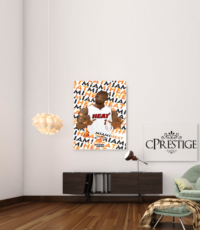  Basketball Stars: Chris Bosh - Miami Heat para Poster adhesivas 30 * 40 cm