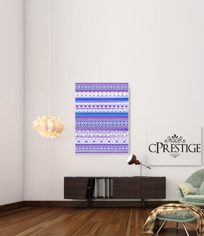  Azul y púrpura azteca para Poster adhesivas 30 * 40 cm