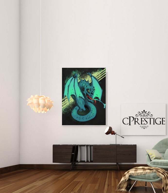  Blue dragon para Poster adhesivas 30 * 40 cm