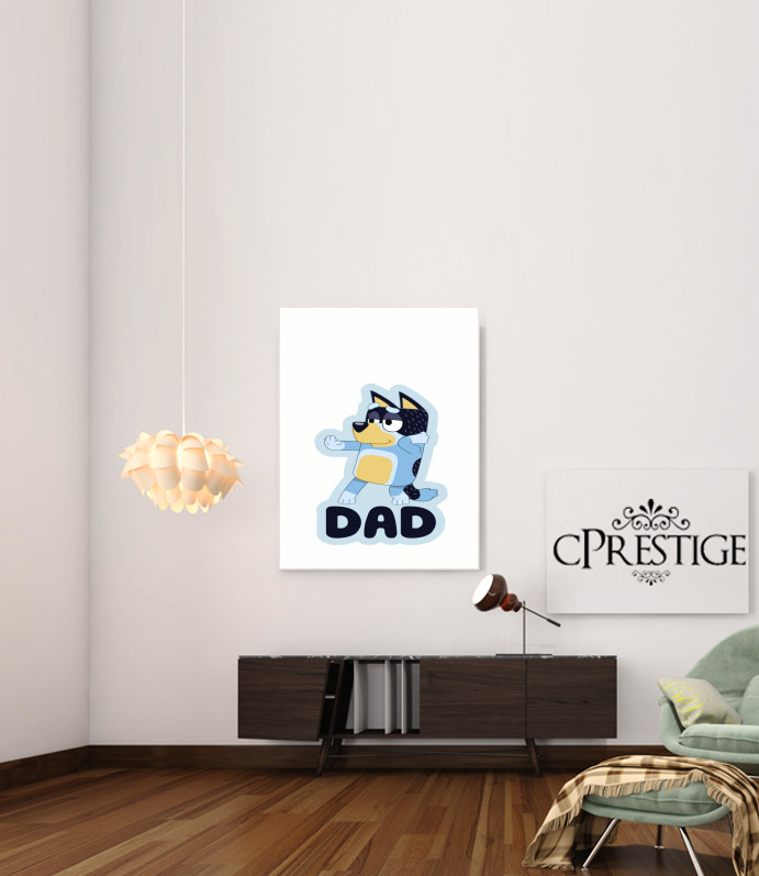  Bluey Dad para Poster adhesivas 30 * 40 cm