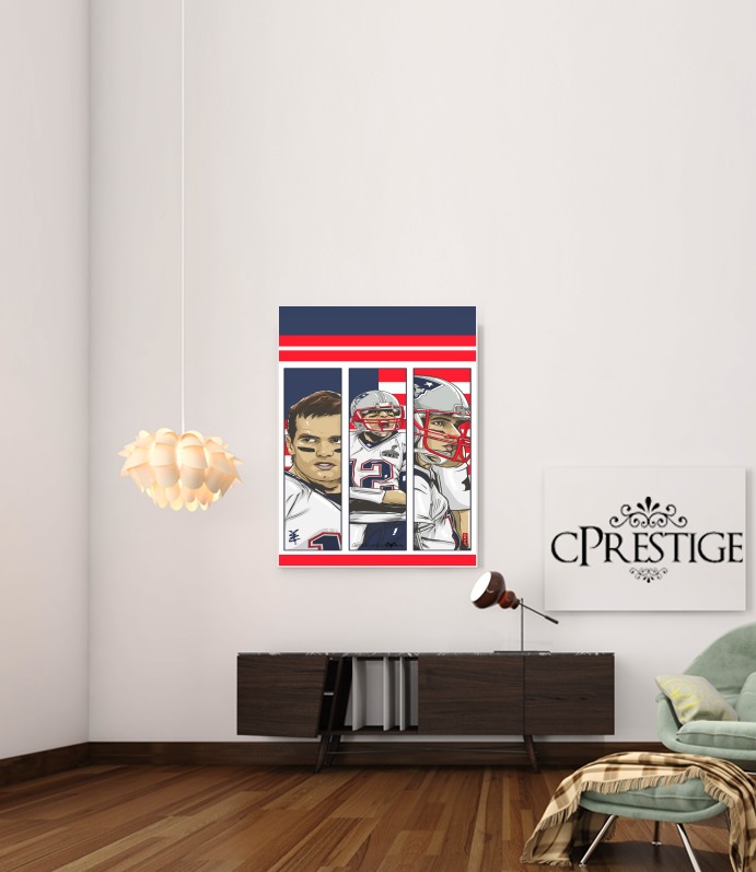  Brady Champion Super Bowl XLIX para Poster adhesivas 30 * 40 cm