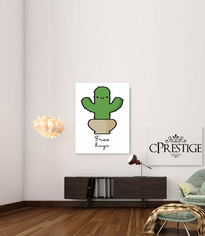 Cactus Free Hugs para Poster adhesivas 30 * 40 cm