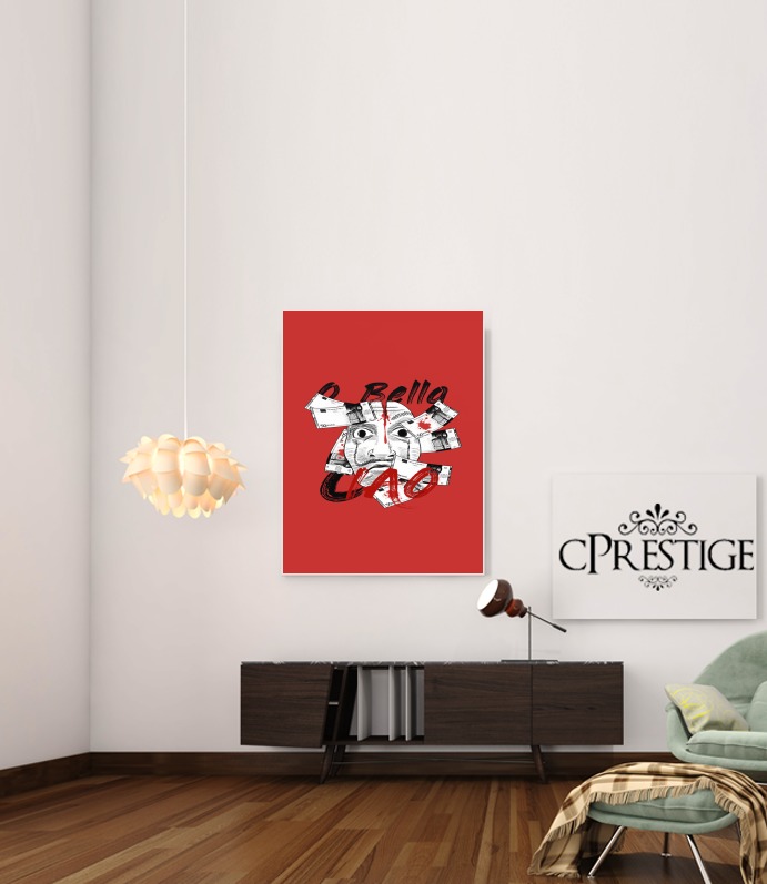  Casa De Papel Bella Ciao Art para Poster adhesivas 30 * 40 cm