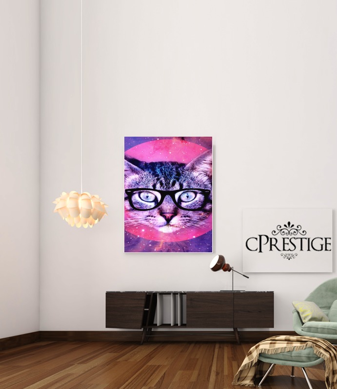  Cat Hipster para Poster adhesivas 30 * 40 cm