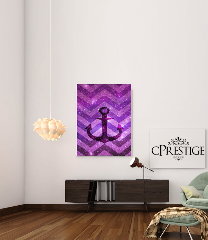  Anchor Chevron Purple para Poster adhesivas 30 * 40 cm