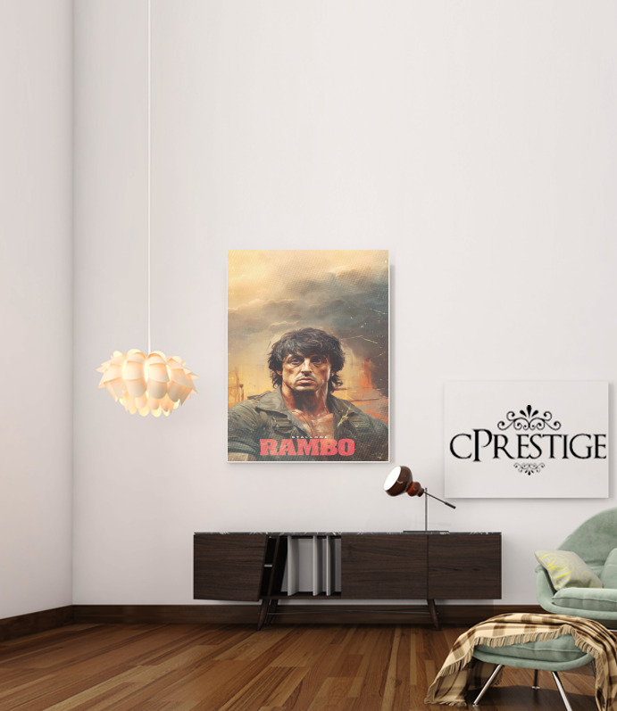  Cinema Rambo para Poster adhesivas 30 * 40 cm