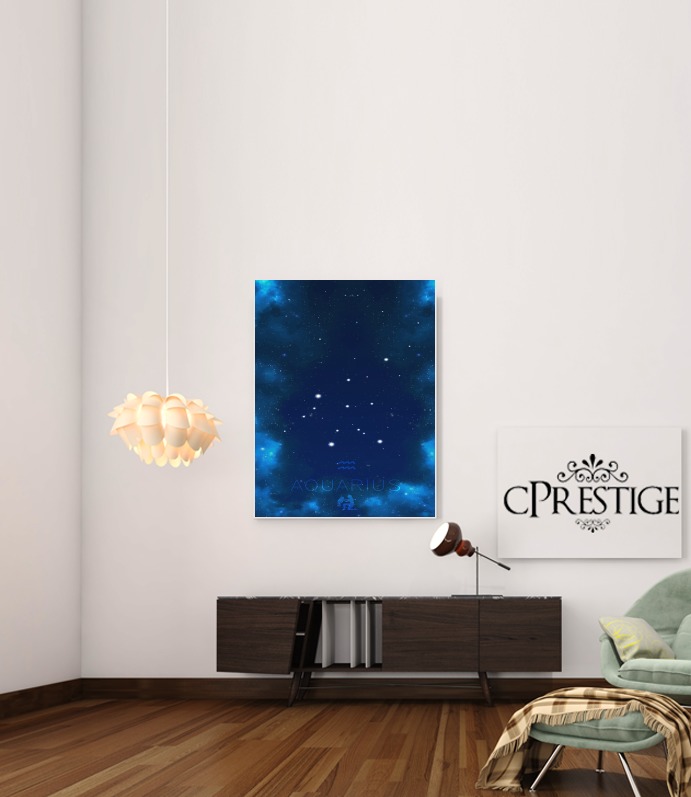  Constellations of the Zodiac: Aquarius para Poster adhesivas 30 * 40 cm