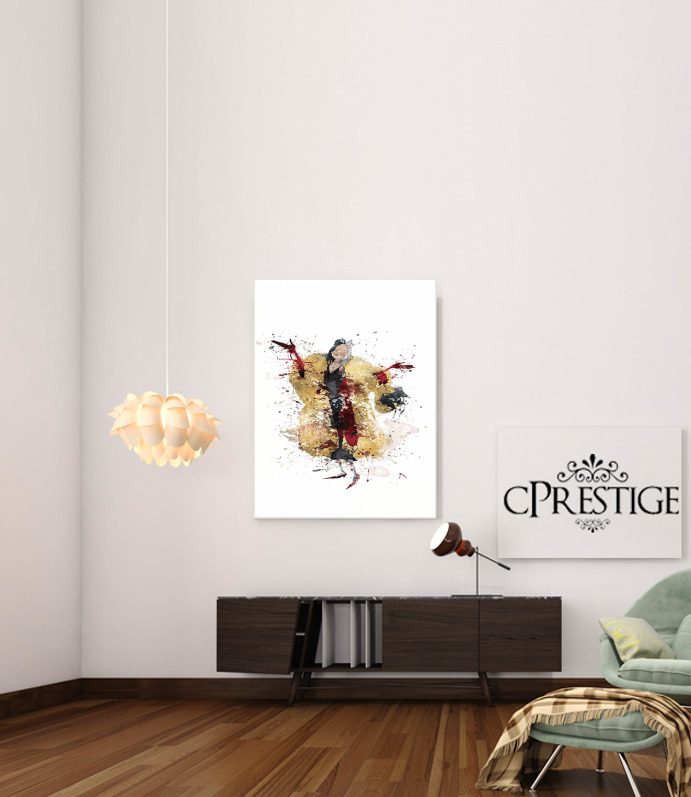  Cruella watercolor dream para Poster adhesivas 30 * 40 cm