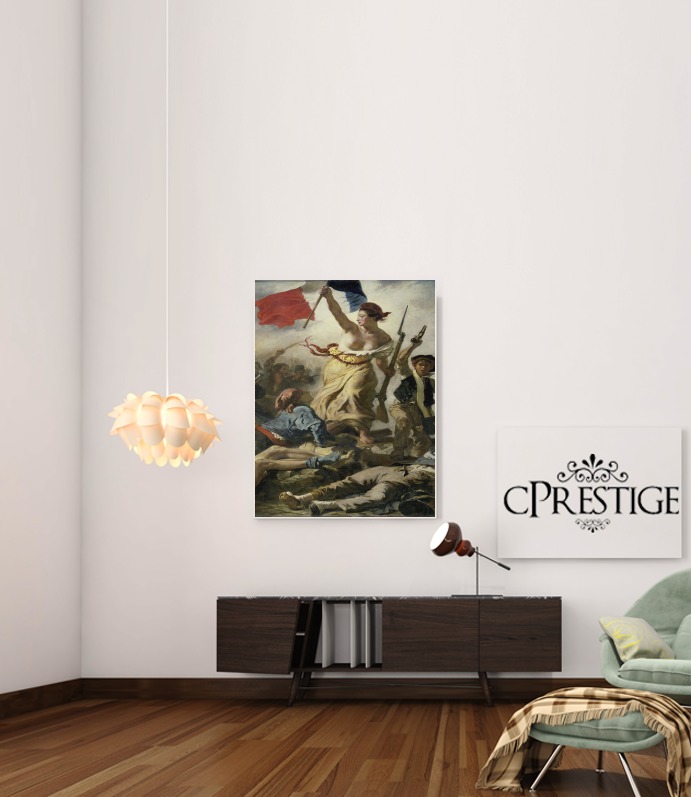  Delacroix La Liberte guidant le peuple para Poster adhesivas 30 * 40 cm
