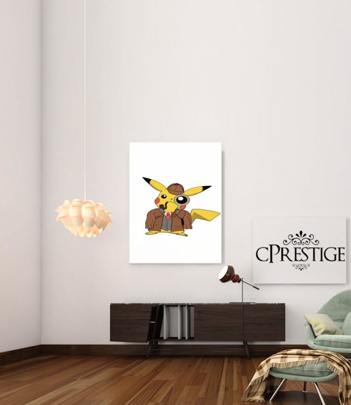  Detective Pikachu x Sherlock para Poster adhesivas 30 * 40 cm