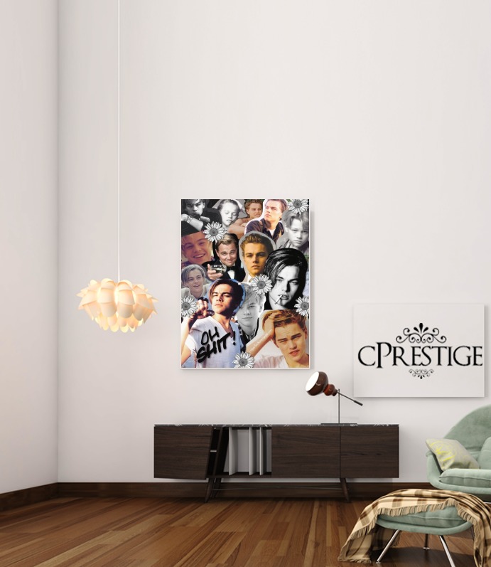  Dicaprio Fan Art Collage para Poster adhesivas 30 * 40 cm