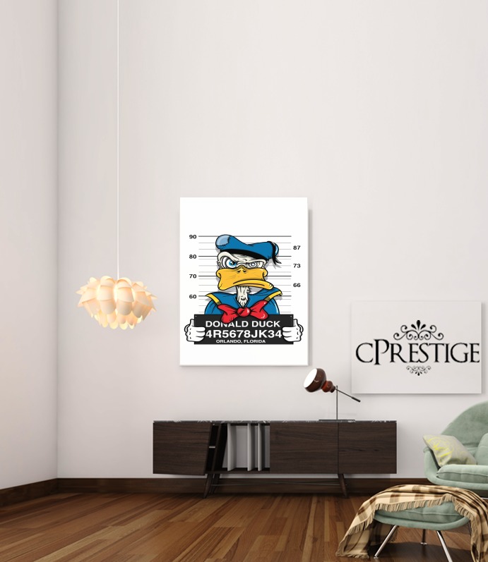  Donald Duck Crazy Jail Prison para Poster adhesivas 30 * 40 cm