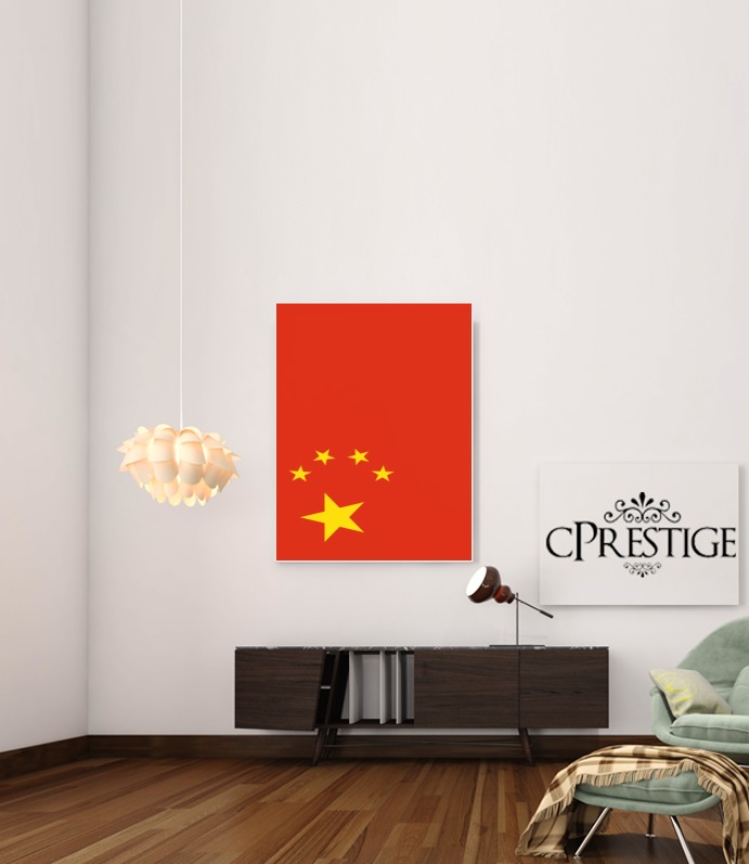  Bandera de China para Poster adhesivas 30 * 40 cm