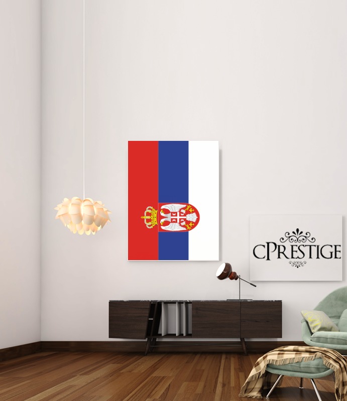  bandera de Serbia para Poster adhesivas 30 * 40 cm