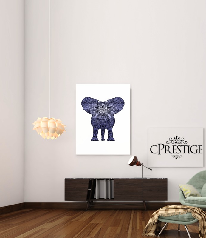  Elephant Blue para Poster adhesivas 30 * 40 cm