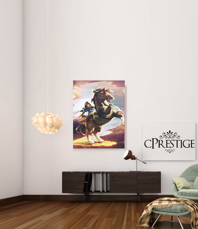  Epona Horse with Link para Poster adhesivas 30 * 40 cm