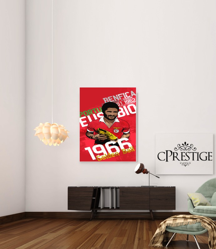  Eusebio Tribute Portugal para Poster adhesivas 30 * 40 cm