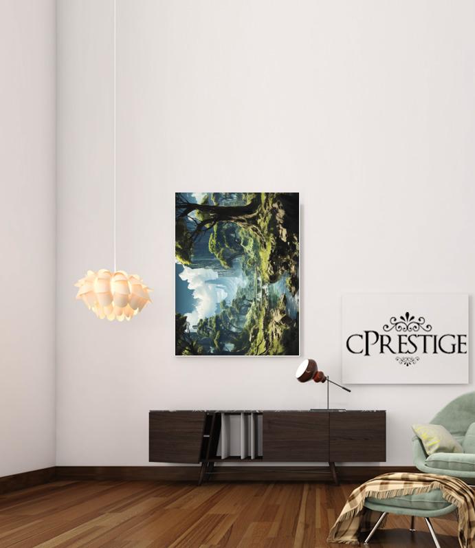  Fantasy Landscape V2 para Poster adhesivas 30 * 40 cm