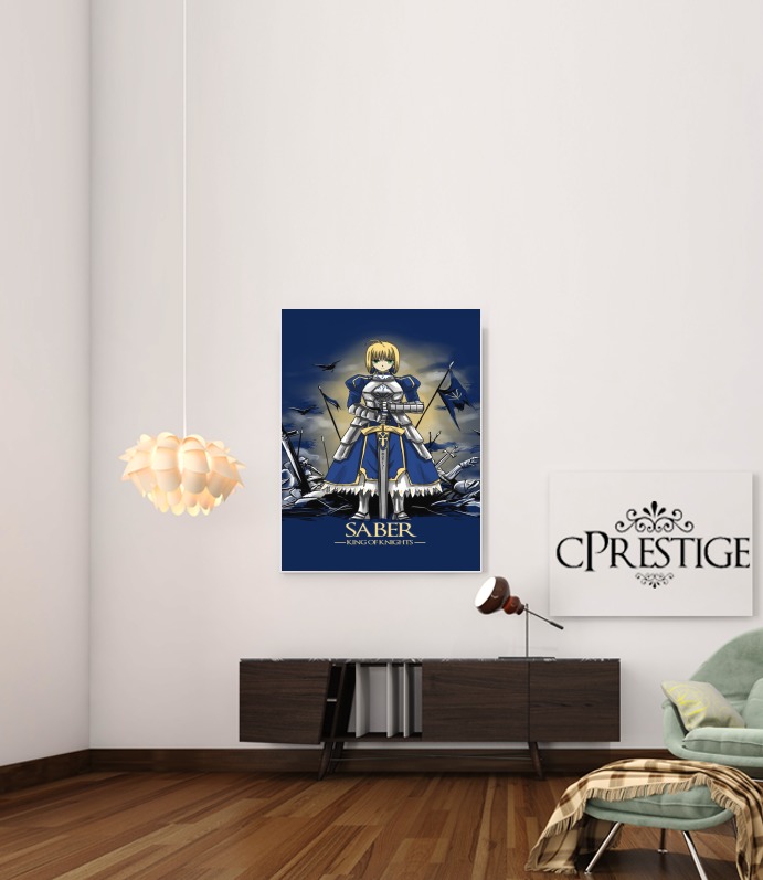  Fate Zero Fate stay Night Saber King Of Knights para Poster adhesivas 30 * 40 cm