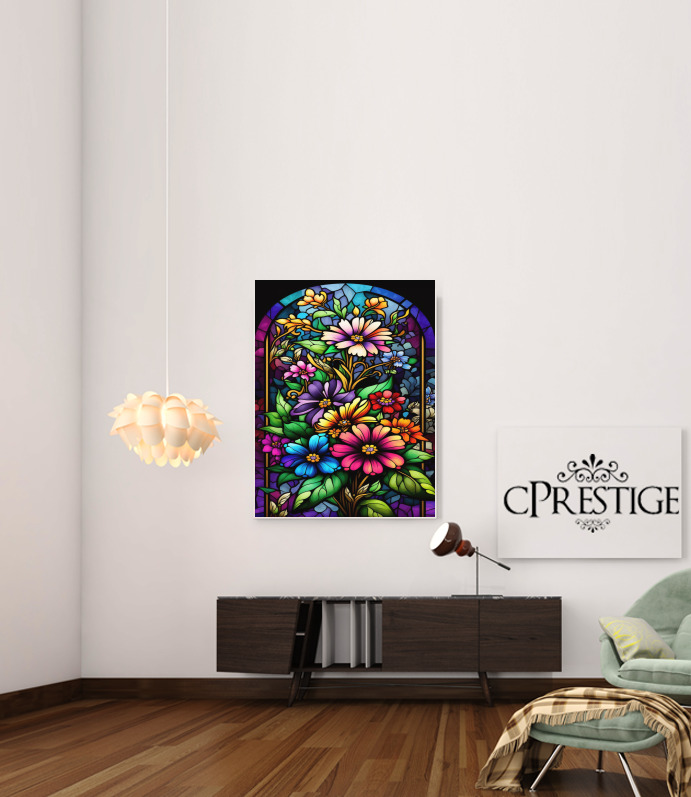  FLOWER Crystal para Poster adhesivas 30 * 40 cm