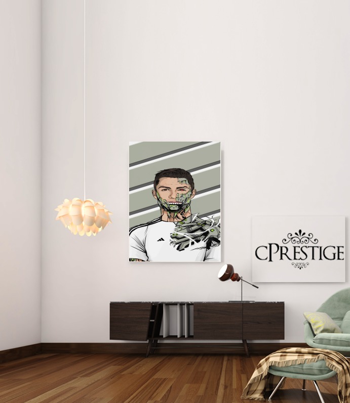  Football Legends: Cristiano Ronaldo - Real Madrid Robot para Poster adhesivas 30 * 40 cm