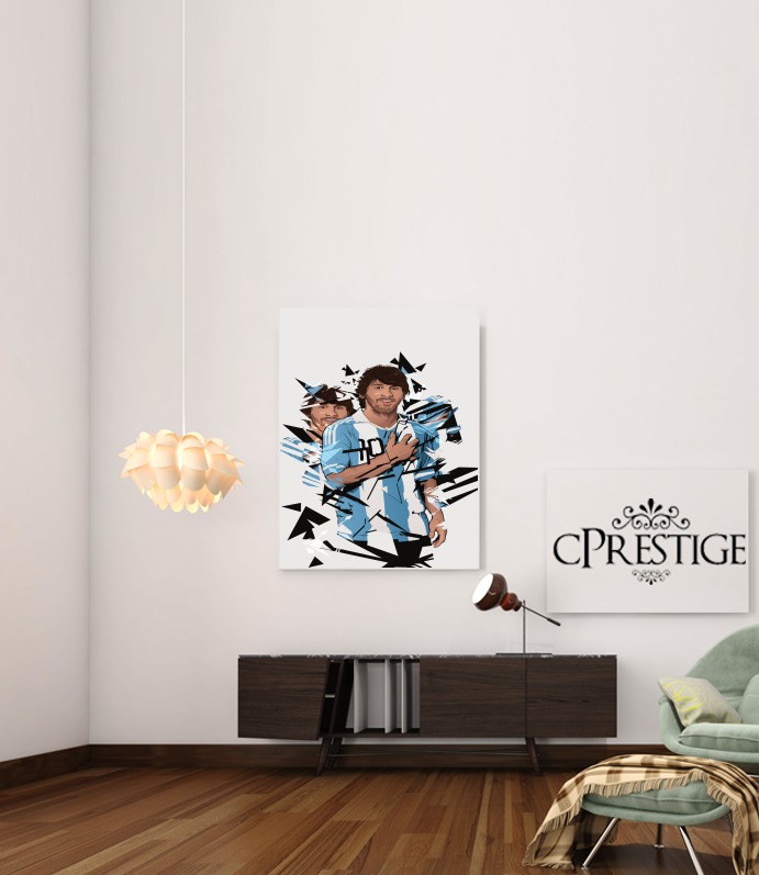  Football Legends: Lionel Messi Argentina para Poster adhesivas 30 * 40 cm