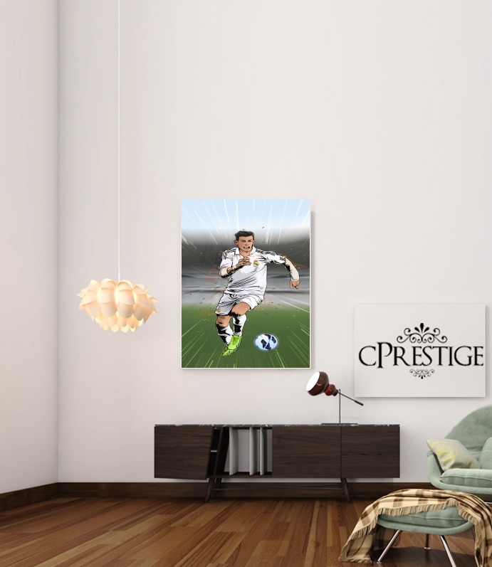  Football Stars: Gareth Bale para Poster adhesivas 30 * 40 cm