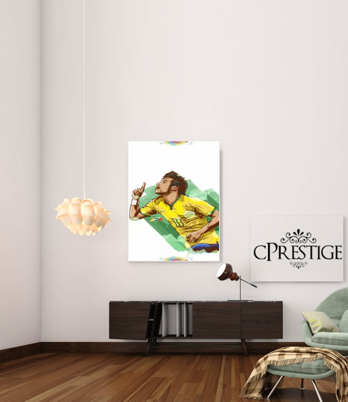  Football Stars: Neymar Jr - Brasil para Poster adhesivas 30 * 40 cm