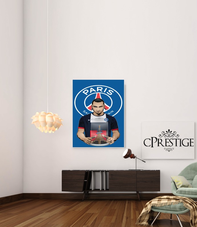  Football Stars: Zlataneur Paris para Poster adhesivas 30 * 40 cm