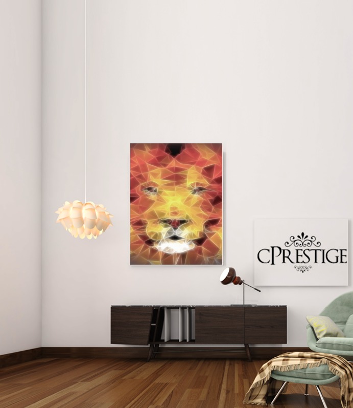  fractal lion para Poster adhesivas 30 * 40 cm