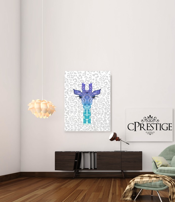  Giraffe Purple para Poster adhesivas 30 * 40 cm