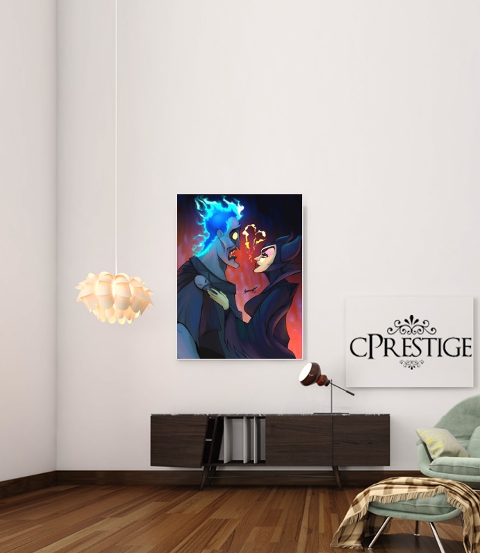  Hades x Maleficent para Poster adhesivas 30 * 40 cm