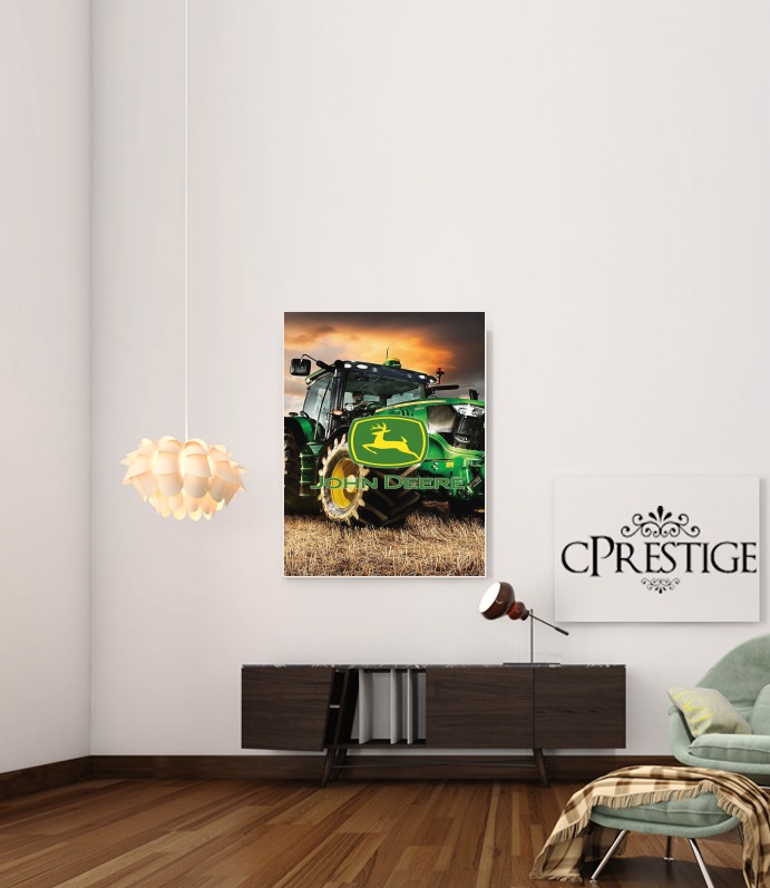  John Deer tractor Farm para Poster adhesivas 30 * 40 cm