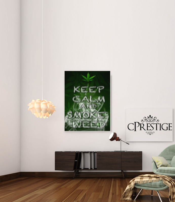  Keep Calm And Smoke Weed para Poster adhesivas 30 * 40 cm