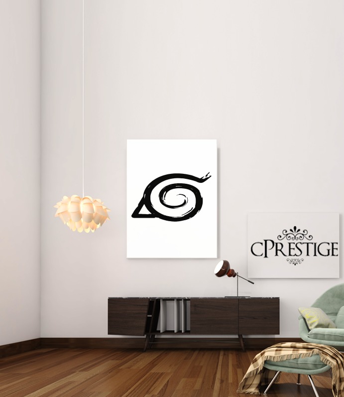  Konoha Symbol Grunge art para Poster adhesivas 30 * 40 cm