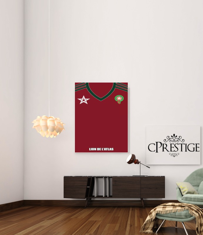 Marocco Football Shirt para Poster adhesivas 30 * 40 cm