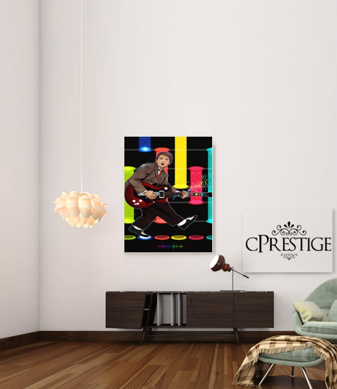  Marty McFly plays Guitar Hero para Poster adhesivas 30 * 40 cm