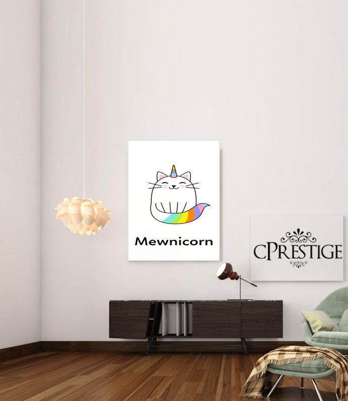  Mewnicorn Unicorn x Cat para Poster adhesivas 30 * 40 cm