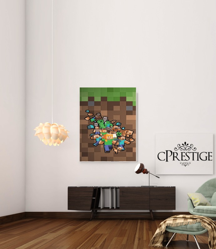  Minecraft Creeper Forest para Poster adhesivas 30 * 40 cm