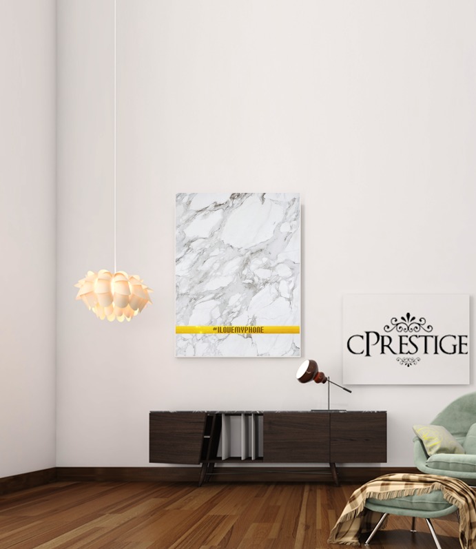  Minimal Marble White para Poster adhesivas 30 * 40 cm