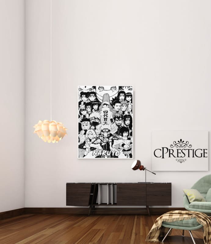  Naruto Black And White Art para Poster adhesivas 30 * 40 cm