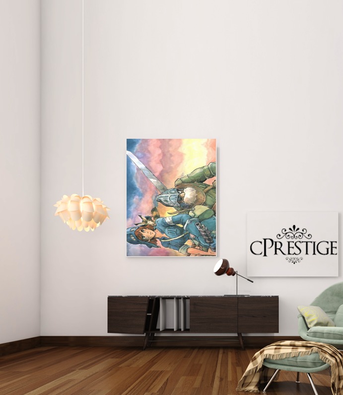  Nausicaa Fan Art para Poster adhesivas 30 * 40 cm