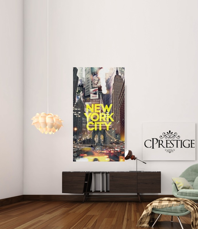  New York City II [yellow] para Poster adhesivas 30 * 40 cm