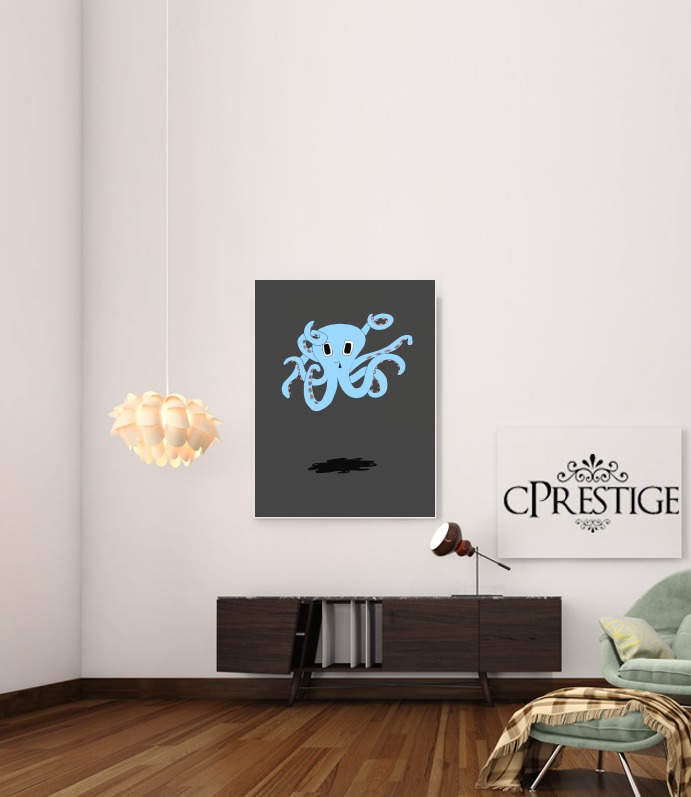  octopus Blue cartoon para Poster adhesivas 30 * 40 cm