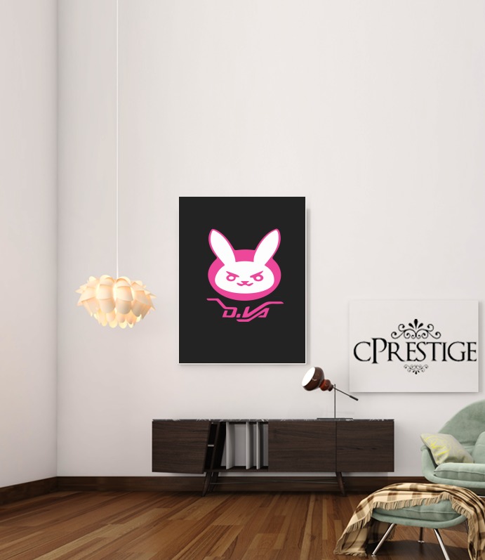  Overwatch D.Va Bunny Tribute para Poster adhesivas 30 * 40 cm