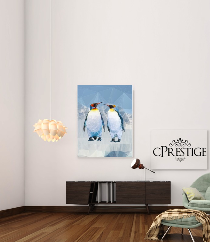 penguin love para Poster adhesivas 30 * 40 cm