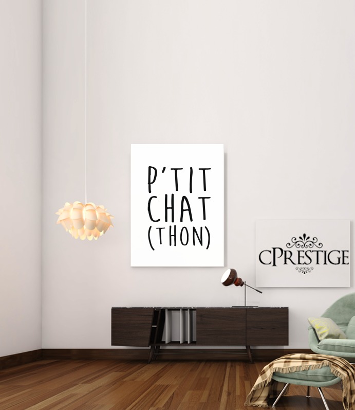  Petit Chat Thon para Poster adhesivas 30 * 40 cm