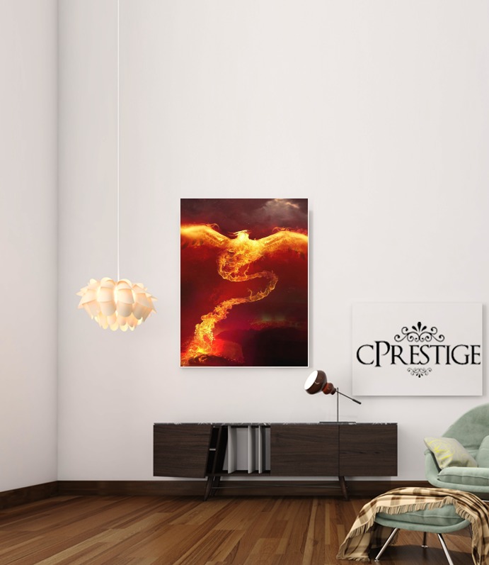  Phoenix in Fire para Poster adhesivas 30 * 40 cm