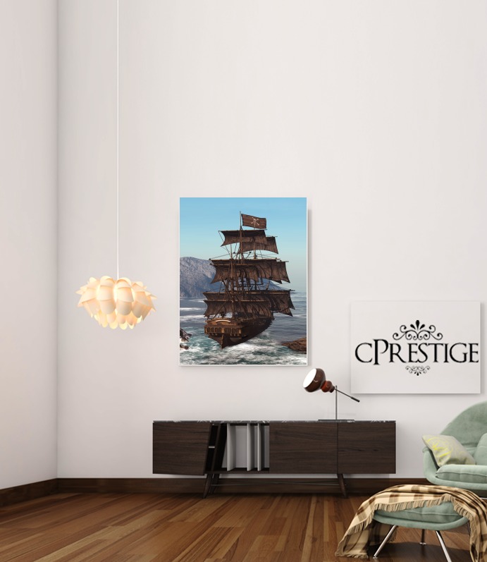  Pirate Ship 1 para Poster adhesivas 30 * 40 cm